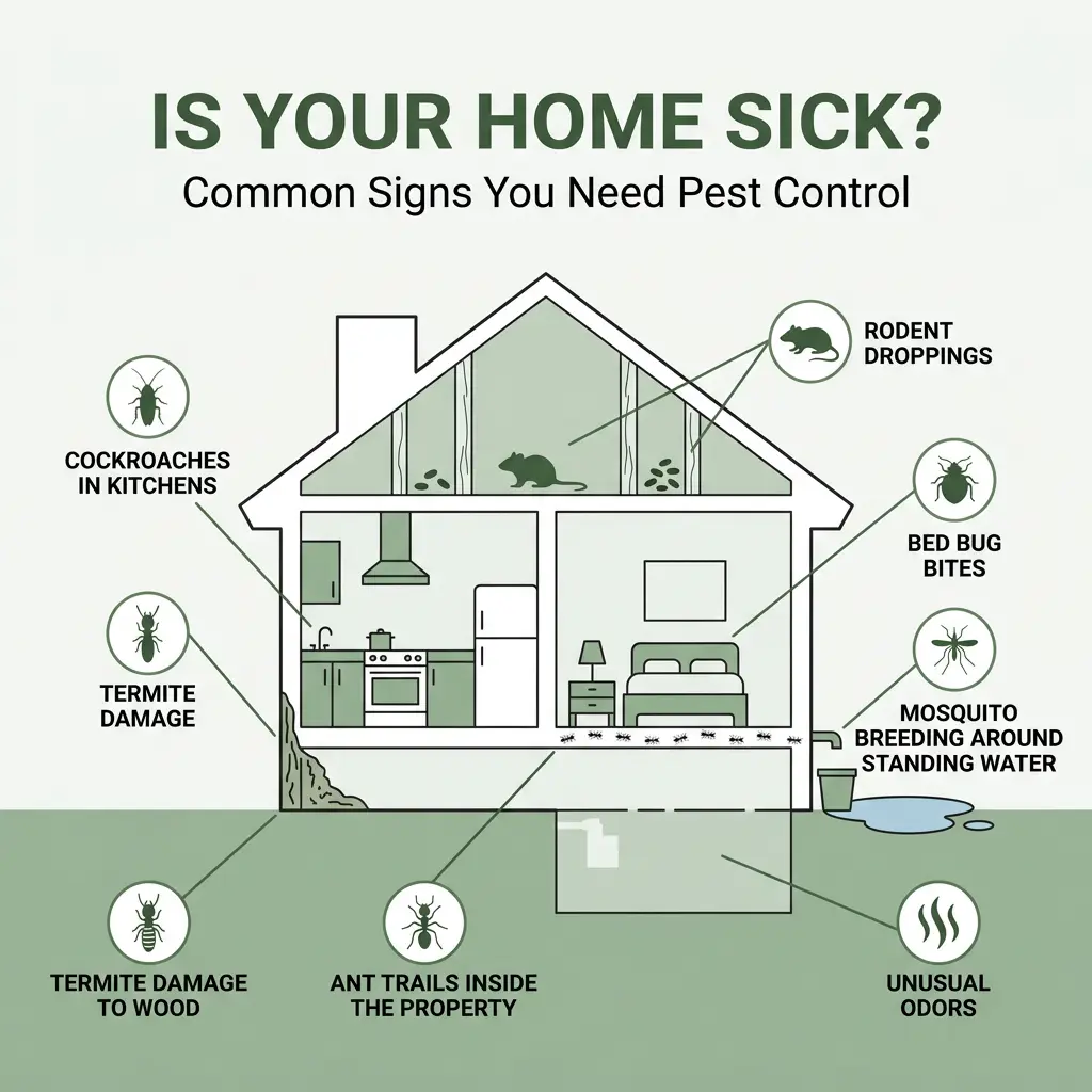 Common signs of pest control
