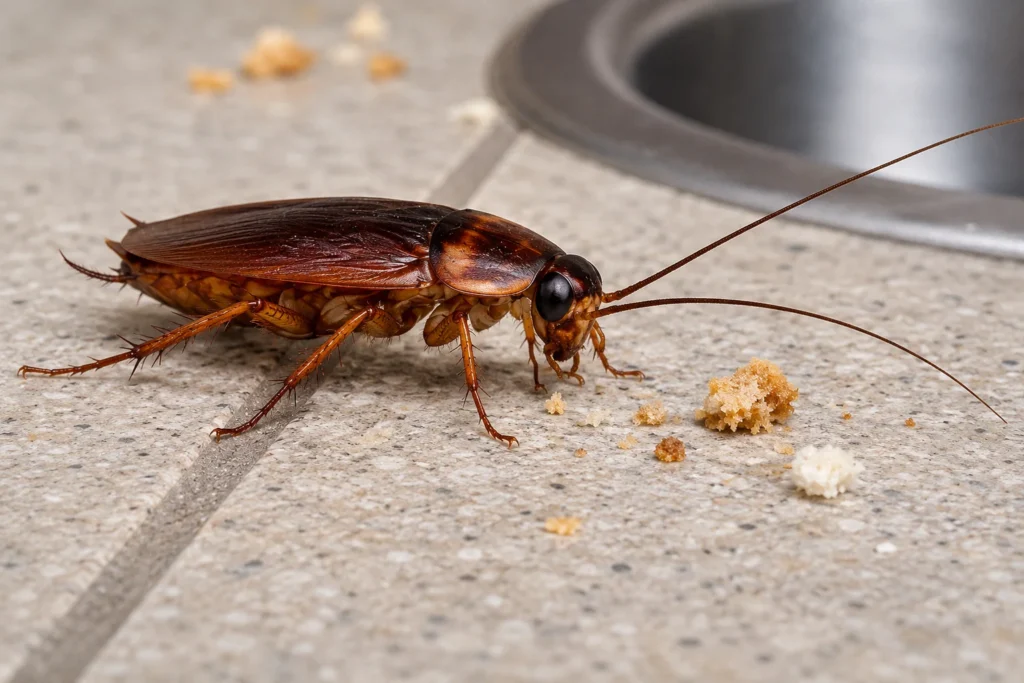 coackroach with foods