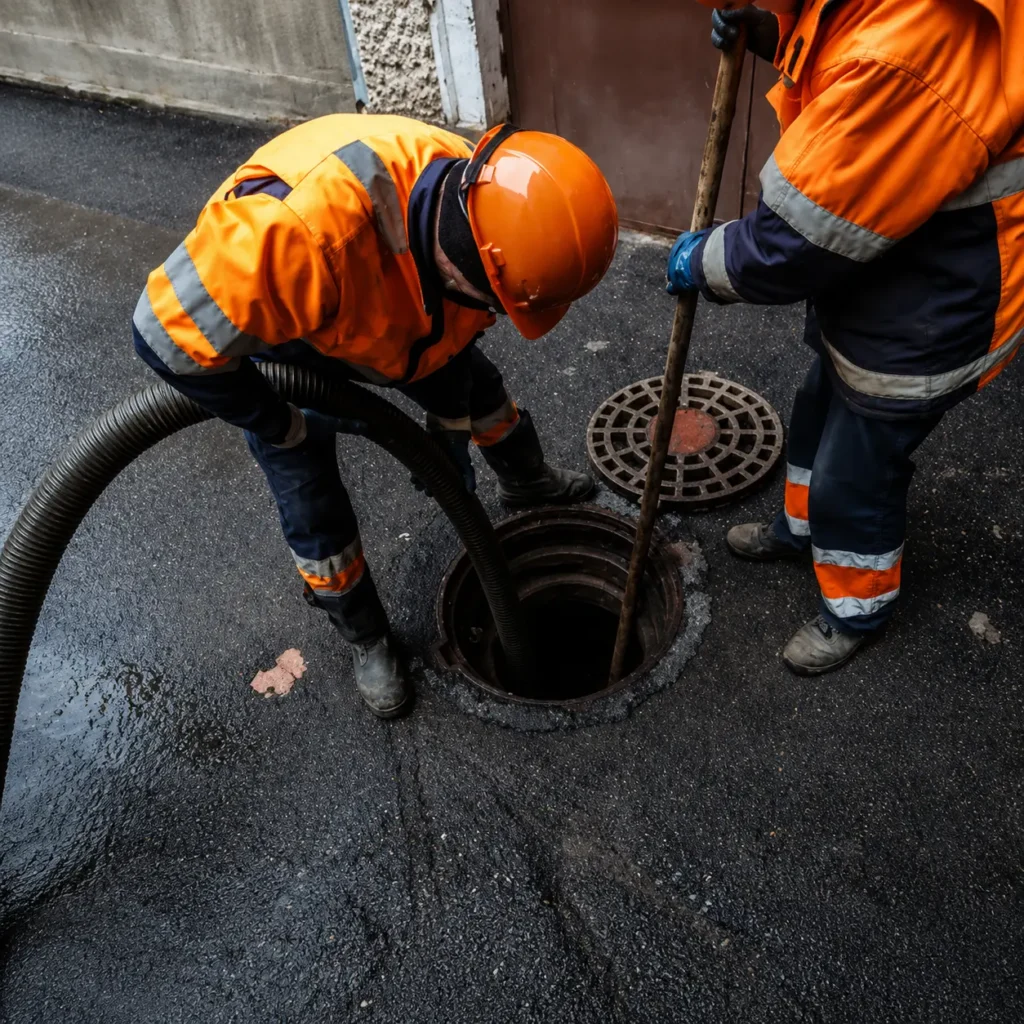 sewage tank cleaning
